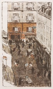 Gatuhörnet sett från ovan av Pierre Bonnard