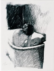 The Bath, c.1925 (litho)swed av Pierre Bonnard