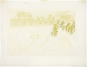 The Bridge, från Några aspekter av livet i Paris av Pierre Bonnard