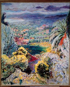 Cannet eller Cannesbukten 1935 av Pierre Bonnard