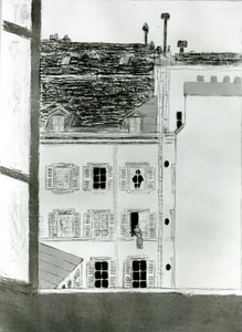 Huset på innergården av Pierre Bonnard