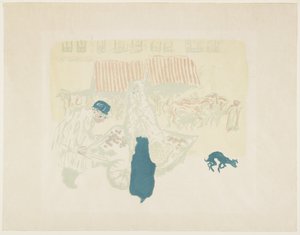 Grönsaksförsäljaren, ca 1897 (publicerad 1899) av Pierre Bonnard