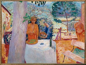 Terrassen vid Vernon (målning på duk) av Pierre Bonnard