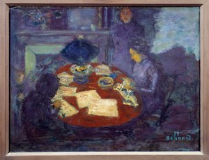 Under lampan Målning av Pierre Bonnard (1867-1947) 1899 Dimension: 0,34x0,44 m Paris, Musee d
