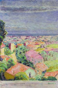 View of Cannet, ca 1940 (olja på duk) av Pierre Bonnard