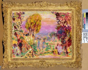Violett landsbygd av Pierre Bonnard