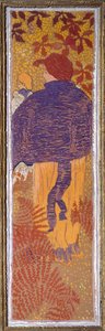 Kvinna vid pelerinen av Pierre Bonnard