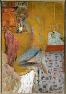 Kvinnan har sin toalett av Pierre Bonnard