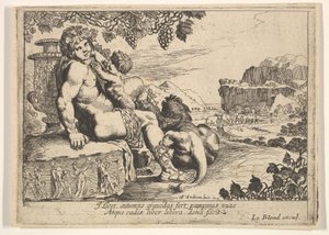 Bacchus, Satyr och Lejon, 1610-42.