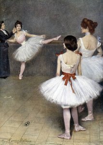 Klassisk dans: ballerinor 1897 av Pierre Carrier Belleuse