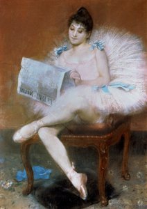 Sittande balettdansös, 1890.