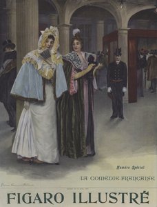 En prenumerationsdag på Comedie-Francaise. Omslag till Le Figaro Illustre, juni 1897