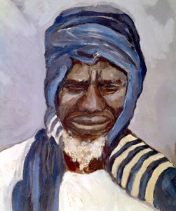Porträtt av Samory Toure, ca 1870-1890 (målning) av Pierre Castagnez