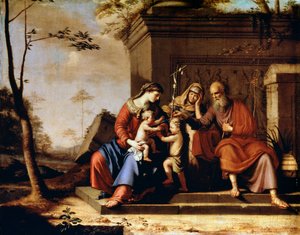 Den heliga familjen, 1655 av Pierre Cauchy