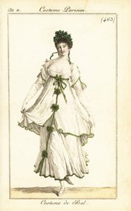 Kvinna som dansar på en bal, Paris