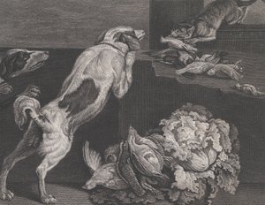 Hundar och stilleben, 1778