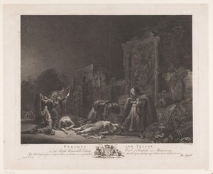 Pyramus och Thisbea Pyramus och Thisbe (titel på objekt) Huvudmålningar i England (serietitel) The Most Capital Paintings in England (serietitel)