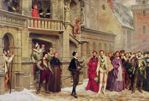 Henri III och hertigen de Guise, 1855 av Pierre Charles Comte