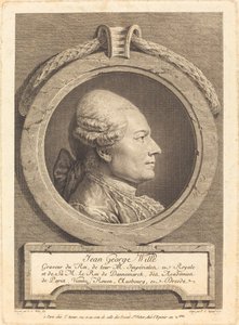 Jean George Wille av Pierre Charles Ingouf after Pierre Alexandre Wille