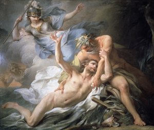 Ulysses landar på Isle of Calypso, 1737