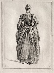 Studie av en kvinna från ryggen av Pierre Charles Trémolière