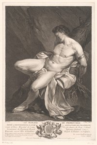Prometheus kedjad Le supplice de Promethée (titel på objekt) av Pierre Chenu