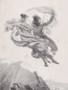 Zephyr och Psyche Zepir och Psyche, 1820-23. av Pierre Claude François Delorme