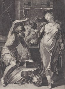 Vulcan smide Achilles rustning, 1624-75.