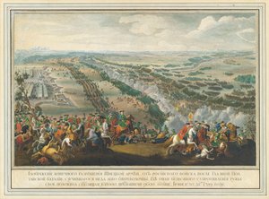 Slaget vid Poltava den 27 juni 1709, efter 1724.