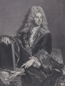 Porträtt av Robert de Cotte, 1722.