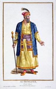 Aurangzeb, Great Khan av de mongoliska horderna från Recueil des Estampes, representerande rangen och värdigheterna, efter dräkten för alla existerande nationer