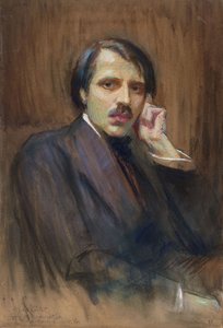 Porträtt av pianisten och kompositören Alfred Cortot 1877-1962, 1911. av Pierre Émile Cornillier