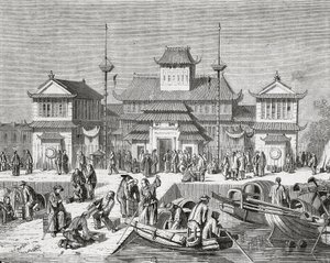 Kina, Shanghai, Shanghais tullhus, gravyr