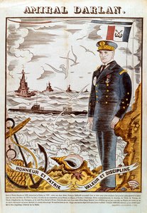 Amiral Francois Darlan, befälhavare för den franska flottan, 1940 av Pierre Falke
