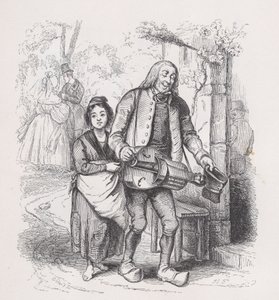 The Blind Man of Bagnolet från The Complete Works of Béranger, 1836. av Pierre Francois Godard