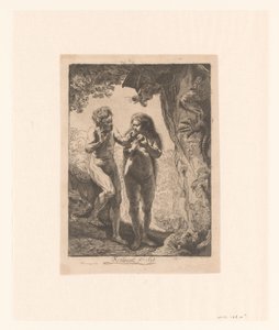 Adam och Eva av Pierre François Basan
