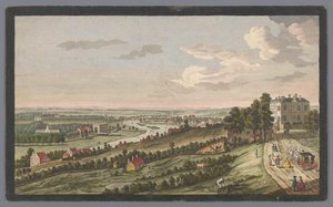Utsikt över en flod med fartyg och båtar på vattnet i månsken 2 jag. Clair de lune (titel på objekt) av Pierre François Basan