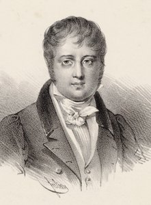 Porträtt av kompositören Nicolò Isouard 1775-1818. av Pierre François Ducarme