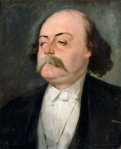 Porträtt av Gustave Flaubert 1821-1880 av Pierre François Eugène Giraud