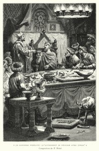 Jag kommer att bevara trofastheten, annars går jag under med Judas! (gravyr)