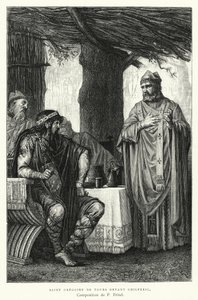 Saint Gregory of Tours Before Chilperic (gravyr)