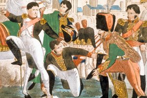 Napoleon I sårad i Ratisbonne (1809) av Pierre Gautherot