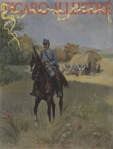Förtrupp. Omslag till Le Figaro Illustre, mars 1896