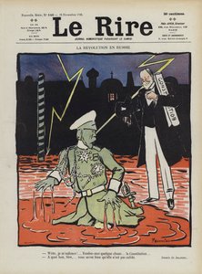 Revolution i Ryssland. Illustration för Le Rire