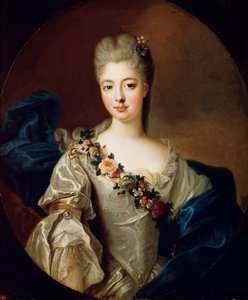 Porträtt av Charlotte Aglaé av Orléans, Mademoiselle de Valois, 1720-talet.