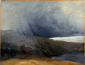 Storm vid en sjö. Pierre-Henri De Valenciennes (1750-1819)