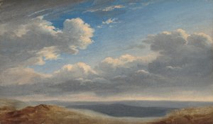 Studie av moln över den romerska Campagna, ca. 17821785.