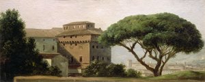 Utsikt över klostret Ara Coeli: paraplyfuran (olja på papper) av Pierre Henri de Valenciennes