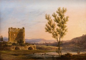 Utsikt över Roms omgivningar,1819 (olja på duk) av Pierre Henri de Valenciennes
