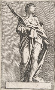 Stående kvinnlig figur, ca. 1739-40., ca. 1739-40. av Pierre Ignace Parrocel